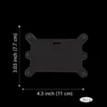Adaptateur de pince de badge d'infirmière en acrylique transparent pour carte - Style C / 2 Pièces