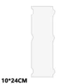 Clear Acrylic Cake Scraper 10x24cm Smooth Icing Comb Baking Pastry Kitchen Tool - LT092-3