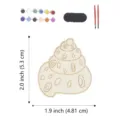 Kit de bricolage en bois en forme de coquillage avec peinture pour decoration de fete. - Style G Ensemble