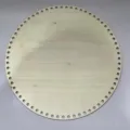 Round wooden basket bottom base with holes for crochet DIY handmade bags storage containers. - Round / 30cm/Pack