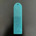 Marcador de acrilico brillante azul virgen colgante DIY con agujero manual pro - Estilo A Azul Oscuro