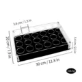 Acryl Whisky Weinglas Halter Tablett Organizer Bar Display Stand 30x20cm neu - Quadratischer 24-Loch-Weinglashalter Modell C