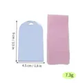 Tarjeta de lugar de acrilico arco vacio con cinta rosa para boda fiesta letrero marcador - Modelo A (a granel sin cinta) (agujero en la parte inferior) / Plata Espejo