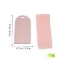 Tarjeta de sitio de boda de acrílico arqueado en blanco con cinta, 9x4.5cm, 7.3g. - Modelo A (a granel sin cinta) (agujero en la parte inferior) / Oro Rosa Espejo