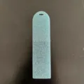 Marcapáginas en blanco de acrílico con purpurina turquesa colgante DIY accesorio manualidades - Estilo A azul claro