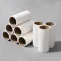 Lint roller refill sticky paper rolls for clothes and pet hair removal replacement cores - 10cm Roll Paper (40 Sheets) / White