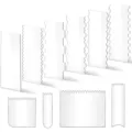 10Stk Transparente Acryl Kuchen Schaber Set DIY Kanten Glätter Backwerkzeuge Variante - 10er-Set