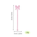 Pink bow acrylic cocktail stirrer for drinks coffee party wedding drink decor 15cm long - Style F