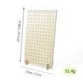 Wooden earring display stand jewelry holder organizer pegboard tabletop display rack - Style E