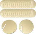30pcs acrylic round drink tags diy blank wine glass charms for wedding party use - Gold Circular Set / 30Pcs Pack