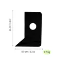 Black acrylic ceramic shaping tool with hole and irregular edge for clay sculpting and pottery. - Black Size 6