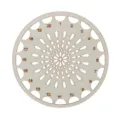 Organizer per filo da ricamo in legno con 20 fori numerati per la conservazione del filato. - Stile Numerato Tondo(LT071-2) / Confezione da 1 Pezzo (Spessore 2mm)