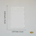 Tarjeta de lugar de mesa de acrílico transparente, cartel de boda DIY con borde, 9x5cm. - 1 ud. modelo M