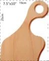 Plantilla de mango de tabla de cortar de madera herramienta de guia 7.5x10 pulgadas - Talla 7