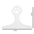 Plantilla de mango de tabla de cortar de acrilico transparente guia para cocina 25x20cm - Talla 8