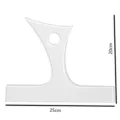 Detalle de plantilla de mango de tabla de cortar de acrilico transparente, herramienta guia. - Talla 9