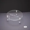 Clear Acrylic Display Stand Round 5 Inch Clear Riser Shelf for Figures Cake Dessert - Round Diameter 12.7cm