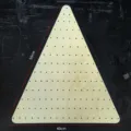 Wooden triangular wreath frame pegboard DIY unfinished floral hoop wall hanging decor - Triangle / Side Length 40/50cm