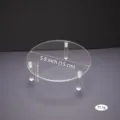 Clear Acrylic Display Riser Stand Round 15cm for Cupcakes Figures and Jewelry Display - Round Diameter 15cm