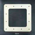 Wooden square wreath frame unfinished DIY floral hoop for wall door hanging decor 30cm - Square / Diameter 30cm