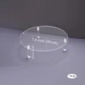 Transparent acrylic display stand round tabletop shelf for cake jewelry collectibles 20cm - Round 20cm