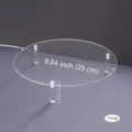 Clear acrylic round display stand riser for cake plant jewelry figurine item SKU - Round Diameter 25cm