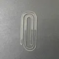 Marque-page transparent en acrylique en forme trombone, fourniture de bureau créative. - Marque-page Trombone N°1 / Transparent