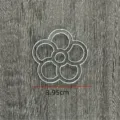 Transparente Acryl Pflumenblüte Stickgarn Organizer Spule 3.95cm DIY Handwerk Zubehör - 10 Stück Typ H
