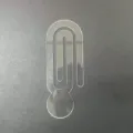 Marque-page trombone en acrylique transparent outil de papeterie créatif bricolage école. - Marque-page Trombone N°3 / Transparent