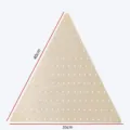 Unfinished Wooden Triangle Pegboard Wreath Frame DIY Craft Wall Hanging Decor 40x35cm - Triangle / Side Length 35/40cm