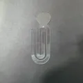 Marque-page trombone en acrylique transparent motif cœur mignon papeterie fournitures - Marque-page Trombone N°5 / Transparent