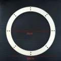 Unfinished wooden wreath frame 30cm craft hoop base for DIY floral wall and door decorations. - Round / Diameter 30cm