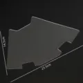 Plantilla de costura de acrílico transparente para llavero de Navidad DIY herramienta SKU - Bolsa para Llaves Pequeña / 18.5x12.5cm