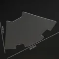 Plantilla de costura DIY para estuche de llaves árbol de navidad de acrílico transparente - Bolsa para Llaves Grande / 28.5x17.5cm