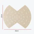 Unfinished wooden wreath frame DIY hanging hoop decoration with hole design 25x30cm - Bowknot Style / 30x25cm