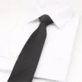 8cm wide black stripe zipper tie for men business professional wedding suit necktie - Black