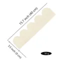 Onbewerkt houten golvende sierlijst wandkast deurrand decoratief DIY handwerk stuk. - Stijl D / 40x9x0.3cm