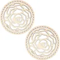 2pcs ξylo stroggylto keno antho kalathi basi diy pleksimo eidi diakosmisis kai spiti - Στυλ 02 / Σετ 2