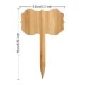 Wooden plant label garden marker wooden succulent flower tag landscape sign set of 10 - 10 Pieces - No. 1