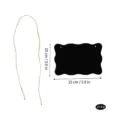 Black acrylic blank tabletop chalkboard home creative hanging message board sign 15x10cm - Style D