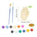 Set de manualidades de pintura DIY de baloncesto de madera para regalos de fiesta. - Set N (Baloncesto de Llamas)