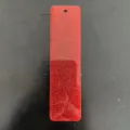 Marcador de acrílico con purpurina roja en blanco colgante borla DIY decoración - Estilo B Rojo Oscuro