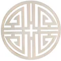 Wooden hollow carved laser cutting heat insulation coaster for tea cup kitchen pot mat - Style 2