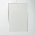 Placa de acrilico rectangular transparente virgen para letreros de mesa de boda DIY. - 1 pieza rectangular de 10x15 cm
