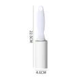 Portable pet hair remover roller with comfortable white handle, easy cleaning tool 22.5cm. - White