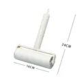Pet hair remover lint roller with dust cover and ergonomic handle for home cleaning use. - 16cm Short Handle (Includes 1 Roll + Dust Cover) / White
