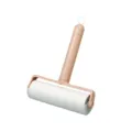 Lint roller with dust cover and pink handle for pet hair removal clothes cleaning 1pc - 16cm Short Handle (Includes 1 Roll + Dust Cover) / Pink