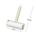 Lint roller for pet hair removal with dust cover and 24cm handle 16cm width cleaning tool - 16cm Short Handle (Includes 1 Roll + Dust Cover) / Green