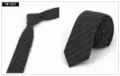 Men's fashion dark gray striped slim tie for business formal and casual workwear daily. - TW-003 (Dark Gray)