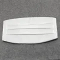White pleated mens tuxedo cummerbund for formal wear and evening dress performance accessories - White